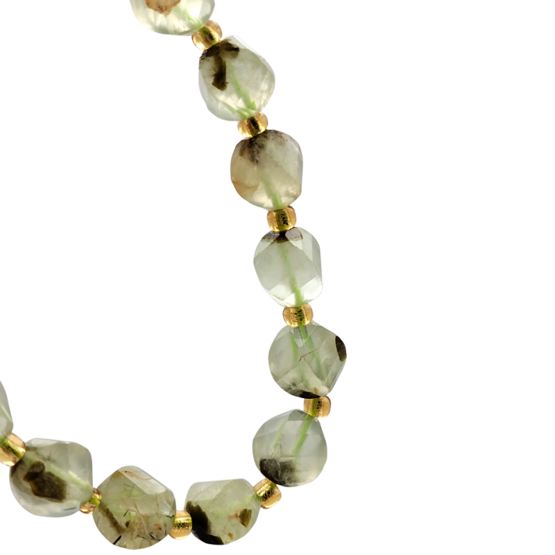 Prehnite S Shape Bracelet